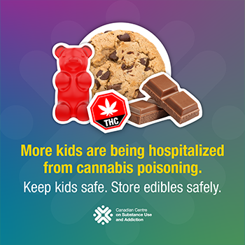 More kids are being hospitalized from cannabis poisoning. Keep kids safe. Store edibles safely.